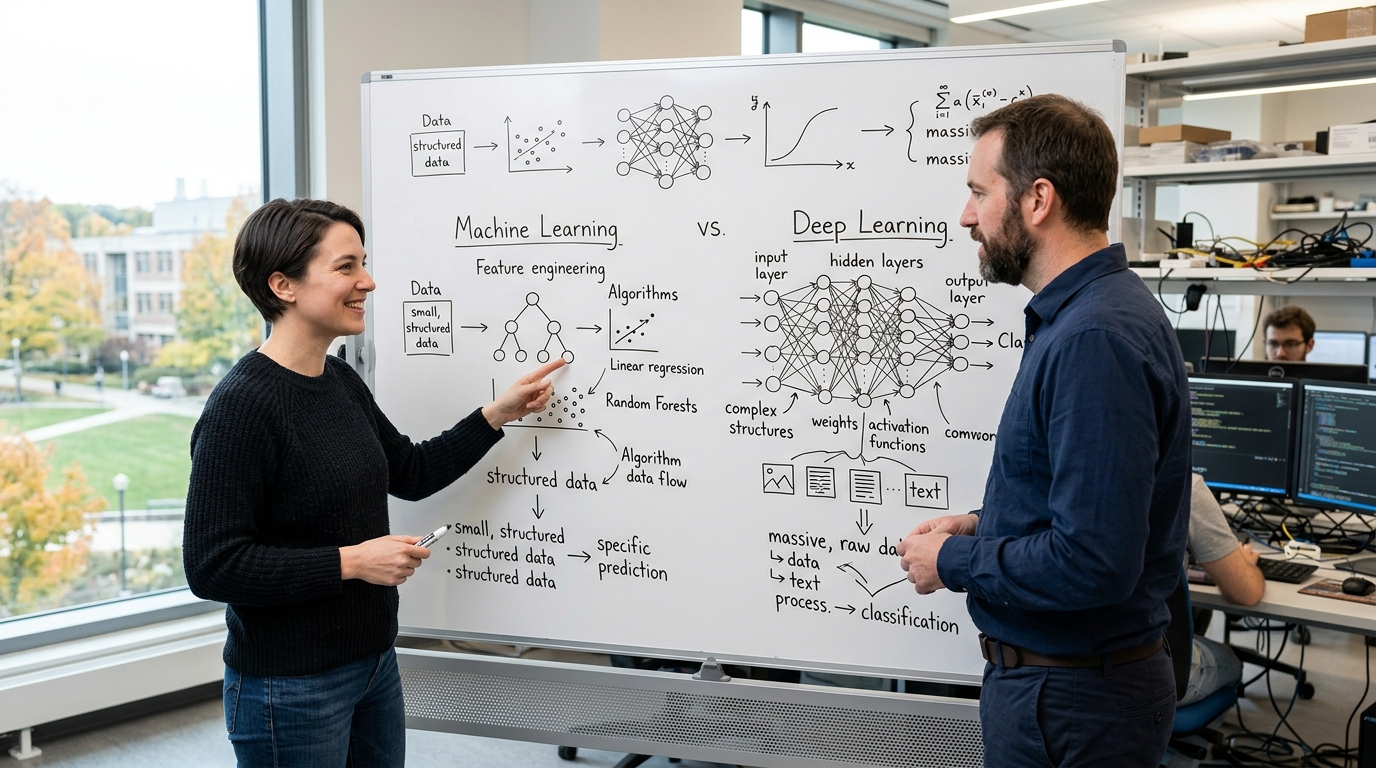 Machine learning vs deep learning : quelles différences en intelligence artificielle ?